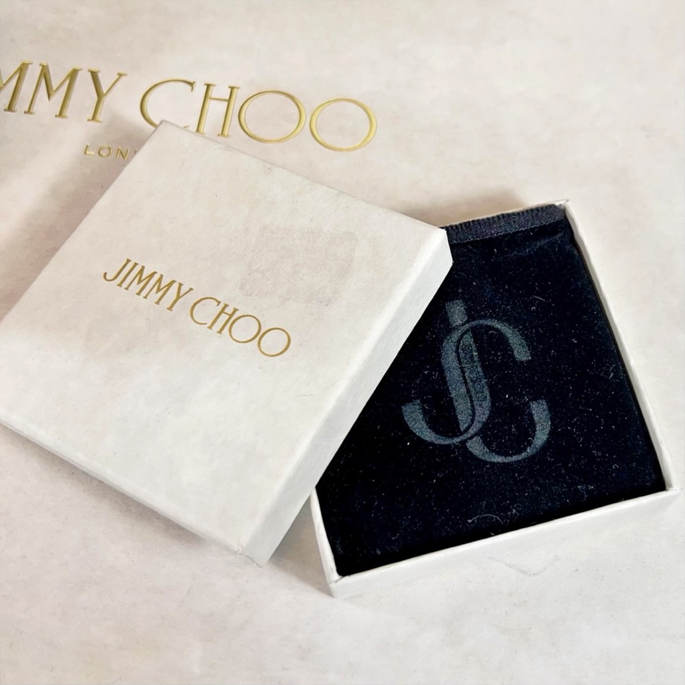 Jimmy Choo Gold Logo Double Compact Mirror - Picture 8 of 9